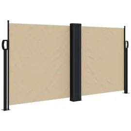 vidaXL Seitenmarkise 120 x 600 cm Beige Polyester
