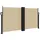 vidaXL Seitenmarkise 120 x 600 cm Beige Polyester