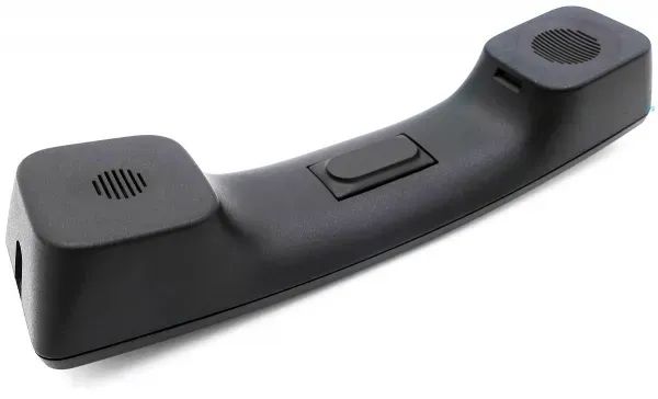 OpenScape CPX10 CP110 CP210 CP410 CP710 G2 PTT Push to talk Hörer Handapparat Handset schwarz mit Mitel Logo V38140-H-X134-PTT