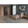 Musterring Schlafzimmer-Set MUSTERRING "Sorrent, Kleiderschrank, Bett & Nachtkommoden, teilmassiv Eiche", braun, ohne Matratze, B/H: 100cm x 200cm, Glas, Hartfaserplatte, Holz teilmassiv, Holzwerkstoff, Massivholz, Schlafzimmermöbel-Sets, mit Dreh- und Falttüren,