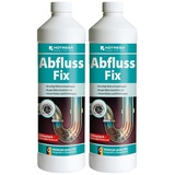 HOTREGA® Abfluss Fix Abflussreiniger Rohrreiniger Abflussfrei 2x1L Konzentrat Rohrreiniger