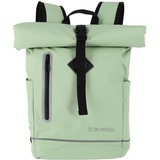 Travelite Basics Roll-Up Rucksack Plane hellgrün