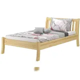 Erst-Holz Komfortables Einzelbett Seniorenbett 120x200 Gästebett Kiefer massiv V-60.61-12 ohne Zubehör