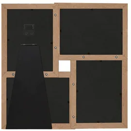 vidaXL Collage Bilderrahmen für 4x(13x18 cm) Fotos Hellbraun MDF