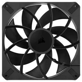 Corsair RS140 MAX 140mm-PWM-Dicke-Lüfter – Hoher Statischer Druck – Flüssigkristallpolymer-Konstruktion – Doppelpack – Schwarz