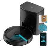 Cecotec Saugroboter Conga 9990 AI Spin Revolution Ultra Power Home, 10.000 Pa, Lasernavigation, Automatikentleerung, Künstliche Intelligenz, umgeht Objekte, App-Steuerung, 240 Minuten Akkulaufzeit.