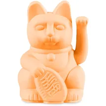 donkey products DONKEY Lucky Cat Mini | Peach - Japanische Glücksbringer Winkekatze in Pfirsich, 9,8 cm hoch