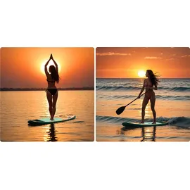 Neo-Sport Stand Up Paddle Board 350 x 81 x 15 cm Blau/Braun