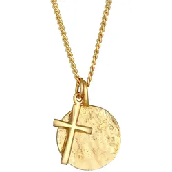 KUZZOI Herren Coin Antik Kreuz Trend Modern 925 Silber Herrenschmuck   