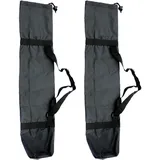 luxuskollektion Yogatasche Groß Schwarz 2 Stück Kordelzug 210d Oxford Gewebe 23x130cm