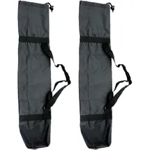 luxuskollektion Yogatasche Groß Schwarz 2 Stück Kordelzug 210d Oxford Gewebe 23x130cm