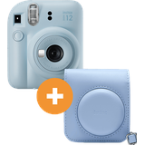 FUJIFILM INSTAX mini 12 Travel Set Sofortbildkamera, Pastel Blue