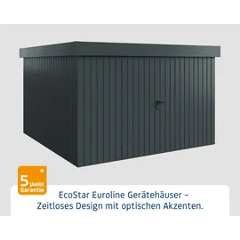 EcoStar Metallgerätehaus Euroline EFD14 anthrazit 310 x 310 cm 2-flg.