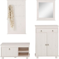 Home Affaire Garderoben-Set Indra, (Set, 4-St) weiß
