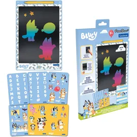 Lexibook Bluey 11′′ Mehrfarben E-Ink Zeichen-Tablet 28 cm mit Bluey-Schablonen, Blau, CRT10BY