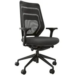 fm Büromöbel Bürostuhl »Asiento« mit Armlehnen schwarz