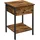 VASAGLE Nachtschrank LET55BX 40 x 40 x 55 cm vintagebraun-schwarz