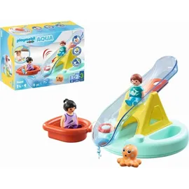 Playmobil 1.2.3 Badeinsel mit Wasserrutsche 70635