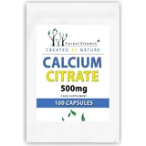 Forest Vitamin Calcium Aus Calciumcitrat Für Zähne Und Knochen 500mg 100 Kapseln