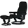 Stressless Relaxsessel Consul Leder 76 x 100 x 71 cm Schwarz mit Hocker