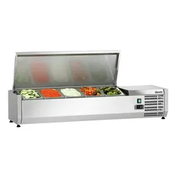 Bartscher Positives gekühltes Edelstahldisplay 5 x GN 1/4, 170 W, 220 V - MONO