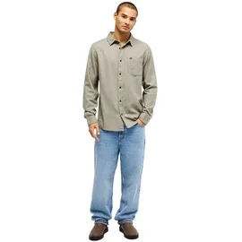 QUIKSILVER Langarmhemd "Motherfly Heather", Herren, Gr. XS, US-Größen, grau (grape leaf heather), Obermaterial: 100% Baumwolle., Hemden