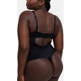 DORINA Stringbody "Sublime Sculpt", Damen, Gr. 85, Cup A, schwarz, Obermaterial: 79% Polyamid, 17% Elasthan, 4% Polyester, unifarben, Bodys Stringbody, Mit abnehmbaren Trägern