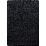 KADIMA DESIGN Hochflorteppich, Anthrazit, 120x170 cm, – RHEIN von