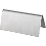 Gräwe Metallschild / Tischaufsteller neutral 8 x 4 cm