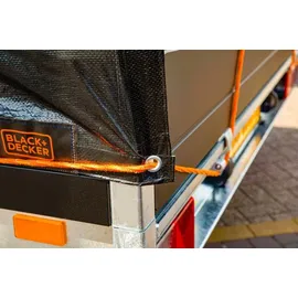Black & Decker BLACK+DECKER Schwarze Anhängerplane 1,6 x 2,5 m