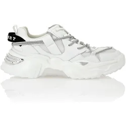 Sneaker PLEIN SPORT "Runner Sneaker Ultraleichte Runner Sneaker", Gr. 46, weiß (01, weiß), Schuhe