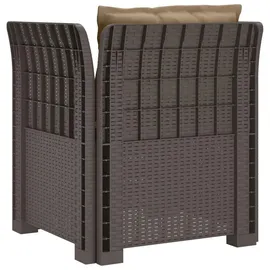 vidaXL 1-Sitzer Sessel 1 x 1 x 1 cm hellgrau