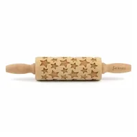 Folkroll 3D-Motiv-Teigrolle 23 cm Sterne