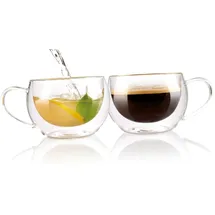 Cucina di Modena Doppelwandiges Kaffee- & Tee-Glas 0,25 l 2 St.