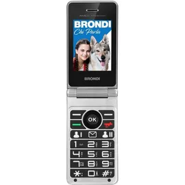 Brondi Amico Prezioso, Klappgehäuse, Dual-SIM, 4,5 cm Schwarz Metallic Dual SIM - Schwarz/Silber