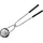 Kelomat Schneeballform 8 cm Edelstahl, Schwingbesen, Silber