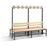 C+P Garderobenbank 165,0 x 196,0 x 75,6 cm lackiert / sgr