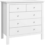 Homcom Beistellschrank 79 x 80,5 x 39,5 cm Weiß