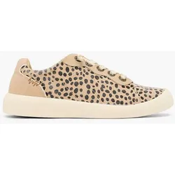 Barfußschuh - Damen - animal-print - braun