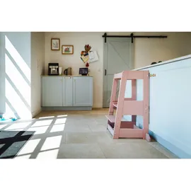 tiSsi Lernturm Felix 90 x 50 cm Buche massiv rosa