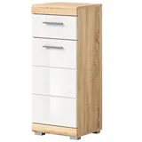 inn.furn Mambo Badkommode 37 x 88 x 31 cm Weiß/Eiche