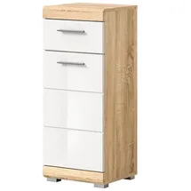 inn.furn Mambo Badkommode 37 x 88 x 31 cm Weiß/Eiche