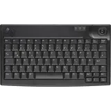 Active Key CompactKey AK-440 USB Tastatur Deutsch, QWERTZ Schwarz Integrierter Trackball
