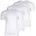 Rundhals Kurzarm Logo Baumwolle uni Weiß L