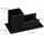 Relaxdays Stiftebecher Kunststoff 10,5 x 20 x 10 cm Schwarz