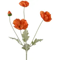 Decoris Kunstblume POPPY (LBH 14x7x63 cm) - LBH 14x7x63 cm