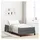 vidaXL Boxspringbett 100 x 200 cm Dunkelgrau
