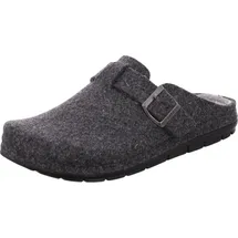 ROHDE Herren Pantoffel aus recyceltem Softfilz Riemen mit Schnalle Rodigo-H 6747, Größe:45 EU, Farbe:Grau - 45