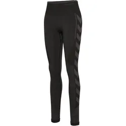 hummel hmlMT ENERGY Seamless High-Waist Tights Damen black/asphalt melange XS