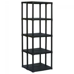 Art Plast ArtPlast Tempo Modulares Regal mit 5 Böden 60x58,5x176 cm in Schwarz